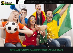 How fute-max.tv looks like on a tablet such as an iPad.