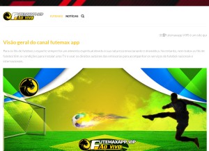 How futemaxapp.vip looks like on a tablet such as an iPad.