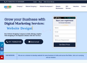 How futuregenapps.com looks like on a tablet such as an iPad.