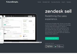 How futuresimple.com looks like on a tablet such as an iPad.