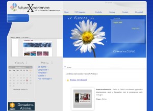 How futurexperience.it looks like on a tablet such as an iPad.