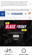 How futurumshop.nl looks like on a mobile device such as an iPhone.