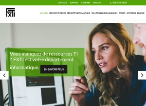 How fxti.ca looks like on a tablet such as an iPad.