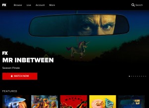 How fxtvfe.com looks like on a tablet such as an iPad.