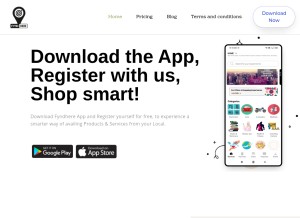 How fyndhere.com looks like on a tablet such as an iPad.