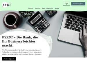 How fyrst.de looks like on a tablet such as an iPad.