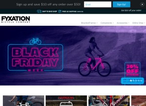 How fyxation.com looks like on a tablet such as an iPad.