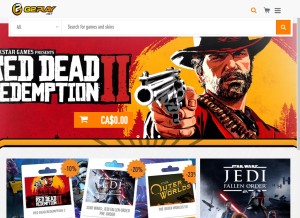 How g2play.net looks like on a tablet such as an iPad.