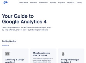 How ga4.com looks like on a tablet such as an iPad.