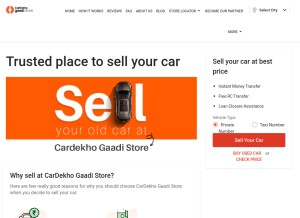 How gaadi.com looks like on a tablet such as an iPad.