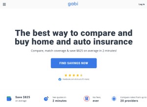 How gabi.com looks like on a tablet such as an iPad.