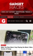 How gadgethacks.com looks like on a mobile device such as an iPhone.