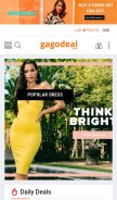 How gagodeal.com looks like on a mobile device such as an iPhone.
