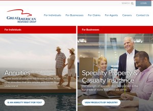 How gaig.com looks like on a tablet such as an iPad.