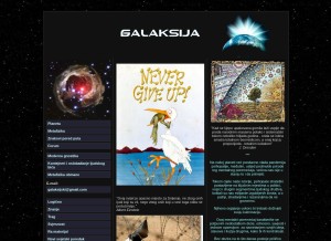 How galaksija.com looks like on a tablet such as an iPad.