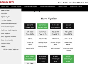 How galaxypaint.net looks like on a tablet such as an iPad.