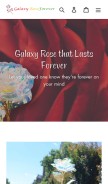 How galaxyroseforever.com looks like on a mobile device such as an iPhone.
