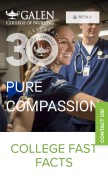 How galencollege.edu looks like on a mobile device such as an iPhone.