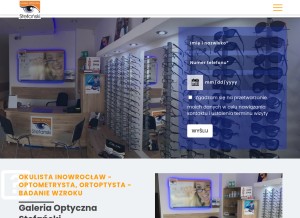 How galeria-optyczna.pl looks like on a tablet such as an iPad.