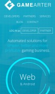 How gamearter.com looks like on a mobile device such as an iPhone.