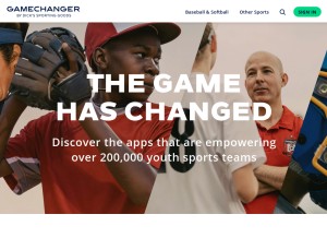 How gamechanger.io looks like on a tablet such as an iPad.