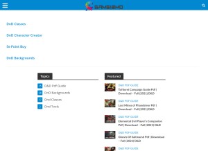 How gameizmo.com looks like on a tablet such as an iPad.