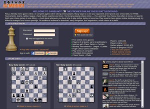 Chess puzzles presented at the GameKnot site.