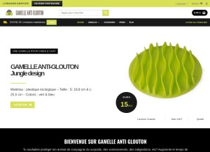 How gamelle-anti-glouton.com looks like on a tablet such as an iPad.