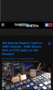 How gamersnexus.net looks like on a mobile device such as an iPhone.