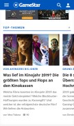 How gamestar.de looks like on a mobile device such as an iPhone.