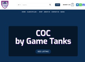 How gametanks.com looks like on a tablet such as an iPad.