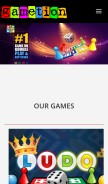 How gametion.com looks like on a mobile device such as an iPhone.