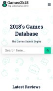 How gamez2k18.com looks like on a mobile device such as an iPhone.