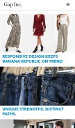 How gapinc.com looks like on a mobile device such as an iPhone.