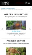 How gardendesign.com looks like on a mobile device such as an iPhone.