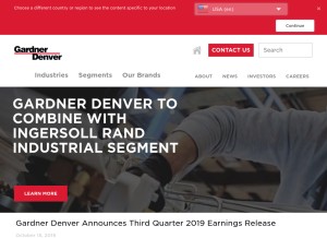 How gardnerdenver.com looks like on a tablet such as an iPad.