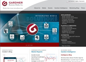 How gardnerweb.com looks like on a tablet such as an iPad.