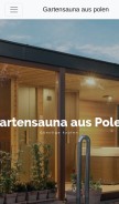 How gartensaunaauspolen.de looks like on a mobile device such as an iPhone.