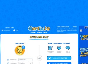 How gartic.io looks like on a tablet such as an iPad.