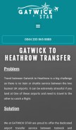 How gatwick-to-heathrow-transfer.co.uk looks like on a mobile device such as an iPhone.