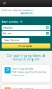 How gatwickparking.com looks like on a mobile device such as an iPhone.