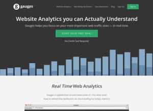 How gaug.es looks like on a tablet such as an iPad.