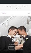 How gayweddingideas.net looks like on a mobile device such as an iPhone.