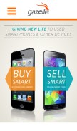 How gazelle.com looks like on a mobile device such as an iPhone.