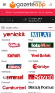 How gazeteapp.com looks like on a mobile device such as an iPhone.