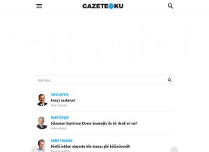 How gazeteoku.com looks like on a tablet such as an iPad.