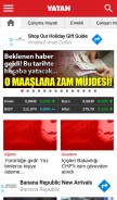 How gazetevatan.com looks like on a mobile device such as an iPhone.