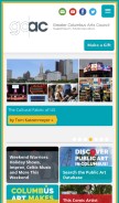 How gcac.org looks like on a mobile device such as an iPhone.