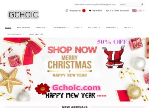 How gchoic.com looks like on a tablet such as an iPad.