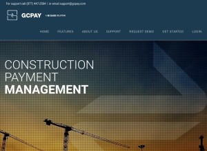 How gcpay.com looks like on a tablet such as an iPad.